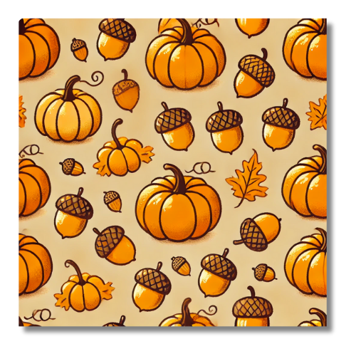 Magnet pour frigidaire sur le theme Automne douceurs de Courges