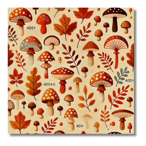 Magnet de décoration pour frigo sur le theme Foret Enchantée d'Automne