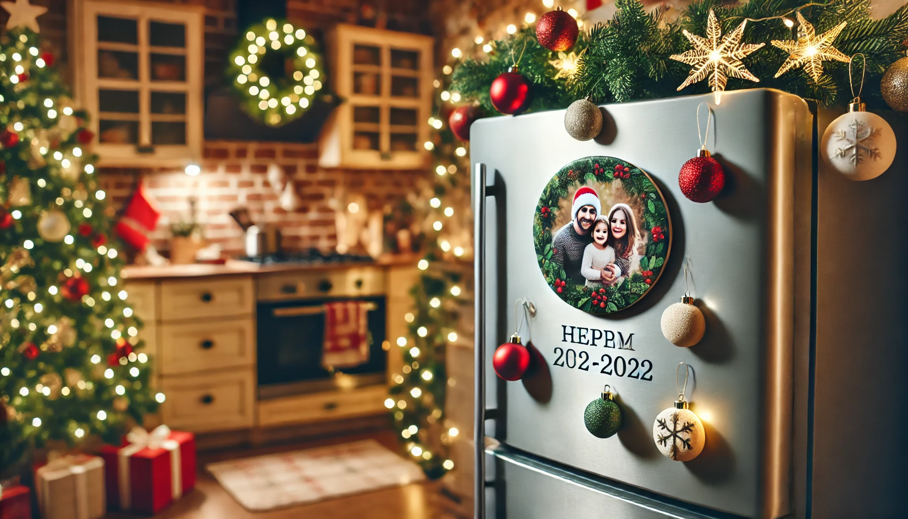 decoration de noel avec nos cadeaux Noël et magnets personnalisés